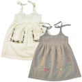 Koshberry Open Strap Frock Combo - Pack of 2 (Grey & White)