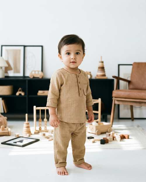 KOSHBERRY Boys Night Suit Green