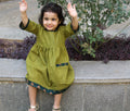 Koshberry Bell Sleeve Frock - Olive