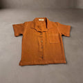Koshberry premium muslin shirt rust front